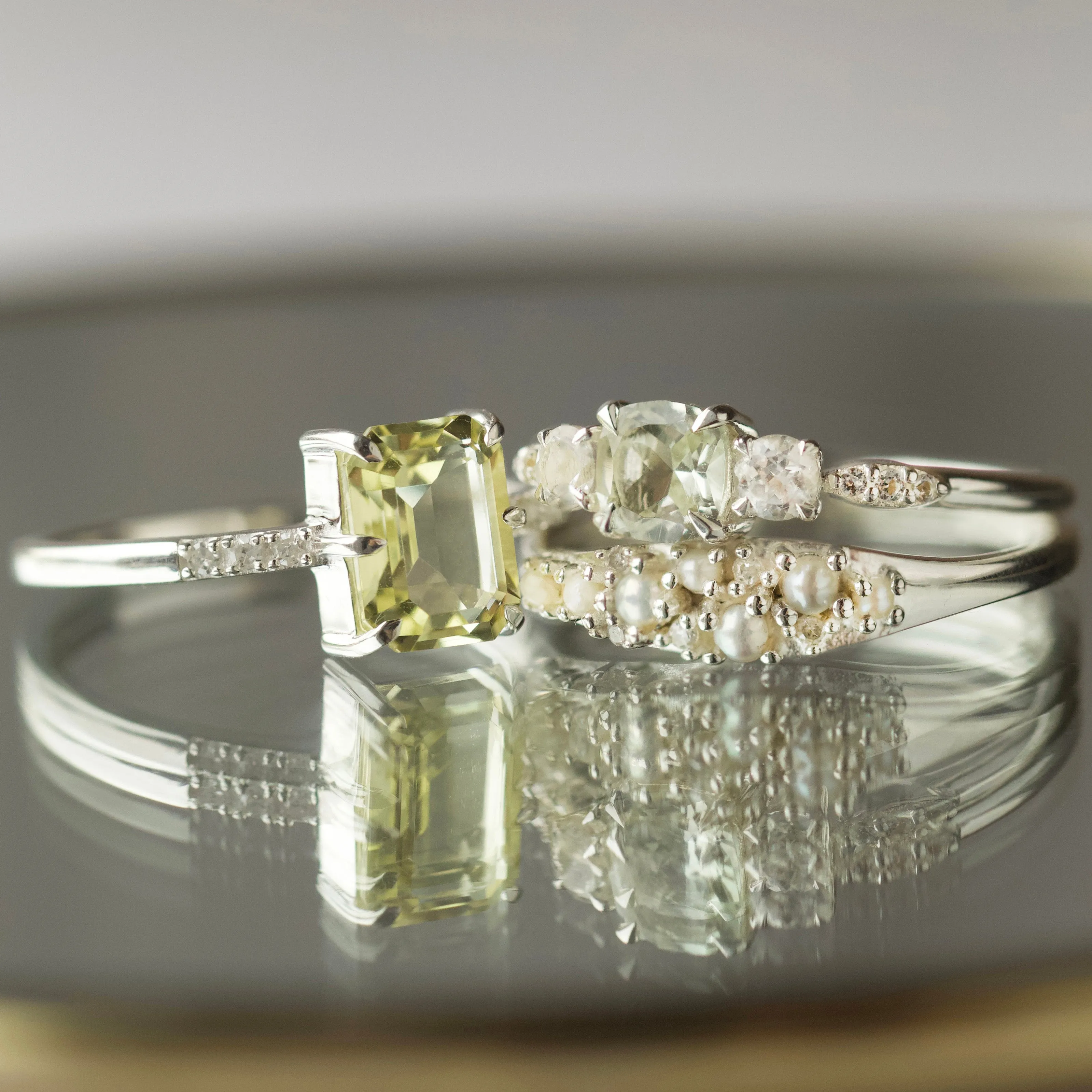 Emilia Green Amethyst Ring