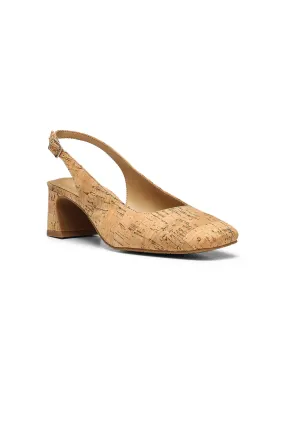 Faelynn Slingback Heels - Natural