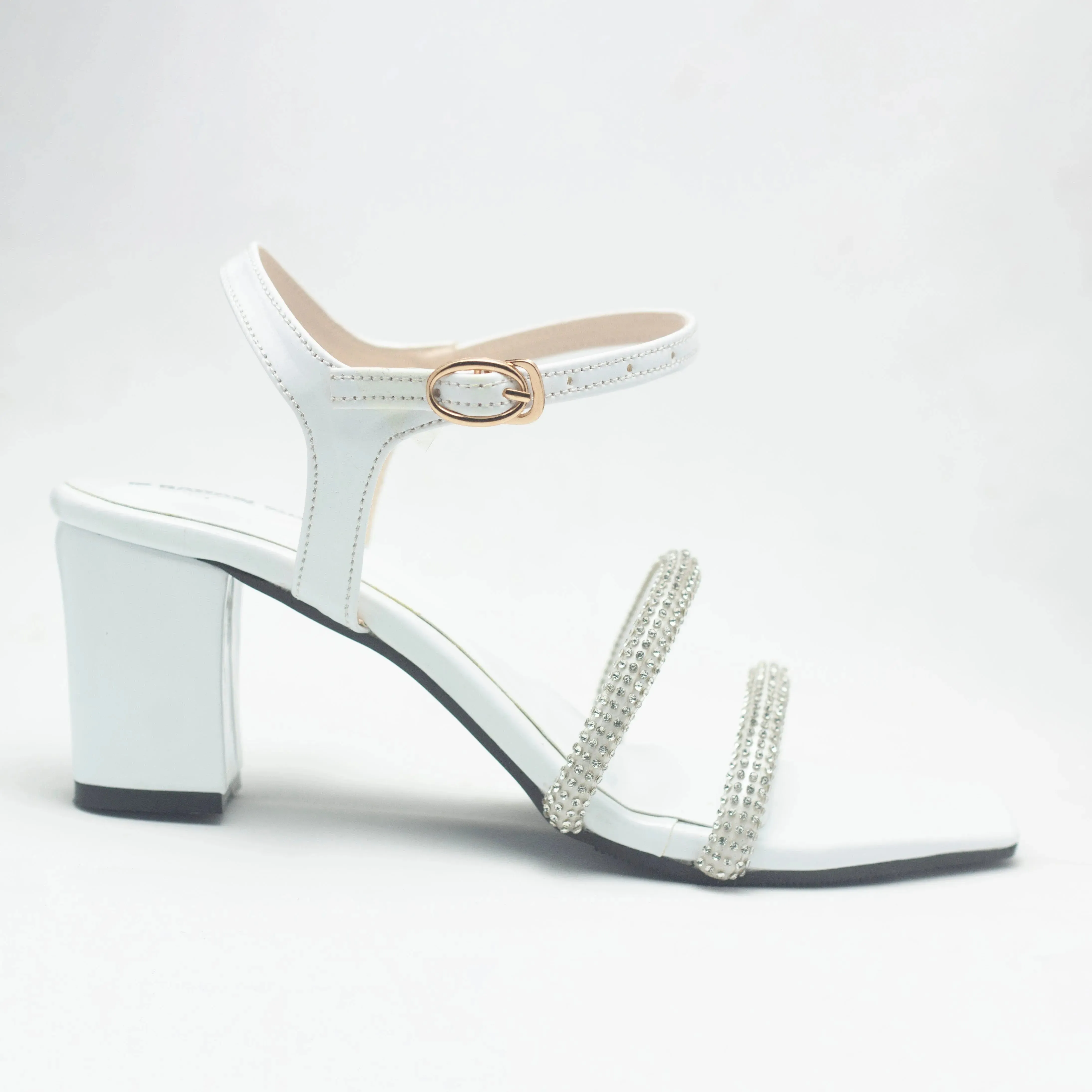 Find Double Detailed Strap Block Heels Luxury Shoes | Nawabi Shoes BD