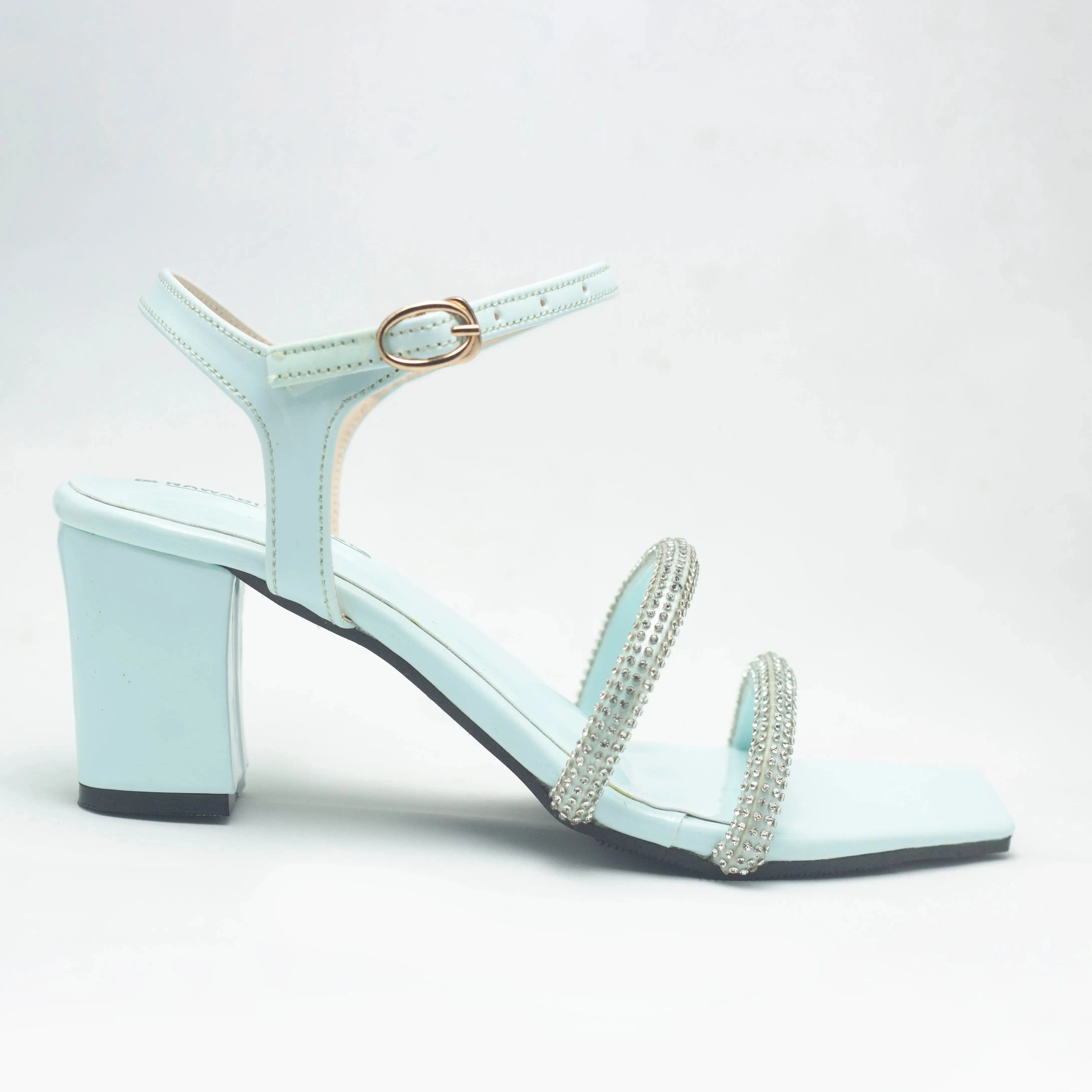 Find Double Detailed Strap Block Heels Luxury Shoes | Nawabi Shoes BD