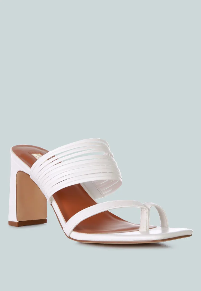 Follow Me Mid Block Heel Sandals