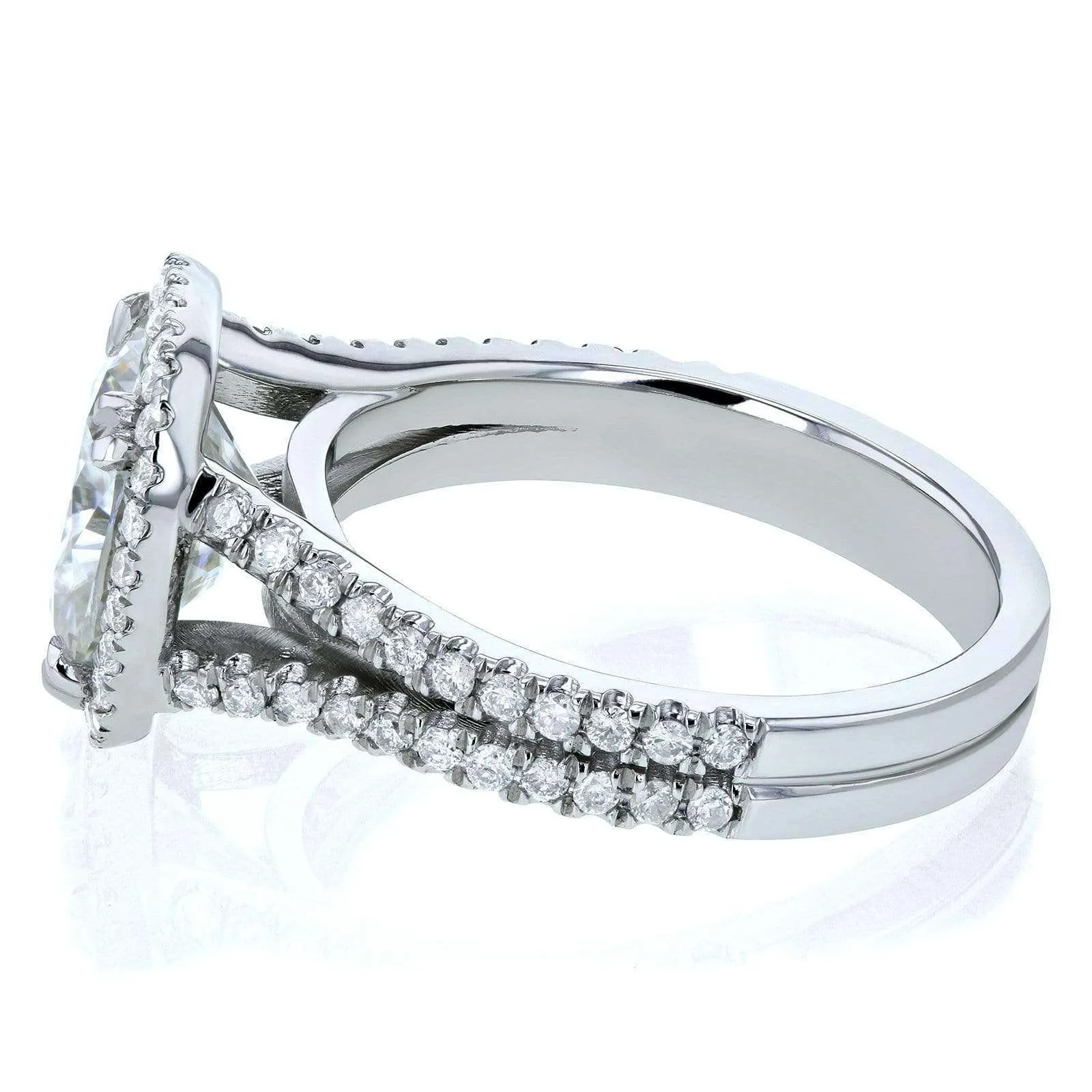 Halo Split Shank Ring