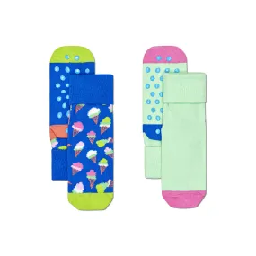 HAPPY SOCKS  Kids Anti Slip Ice Cream (6300) 2-Pack Happy Socks 2-3Y