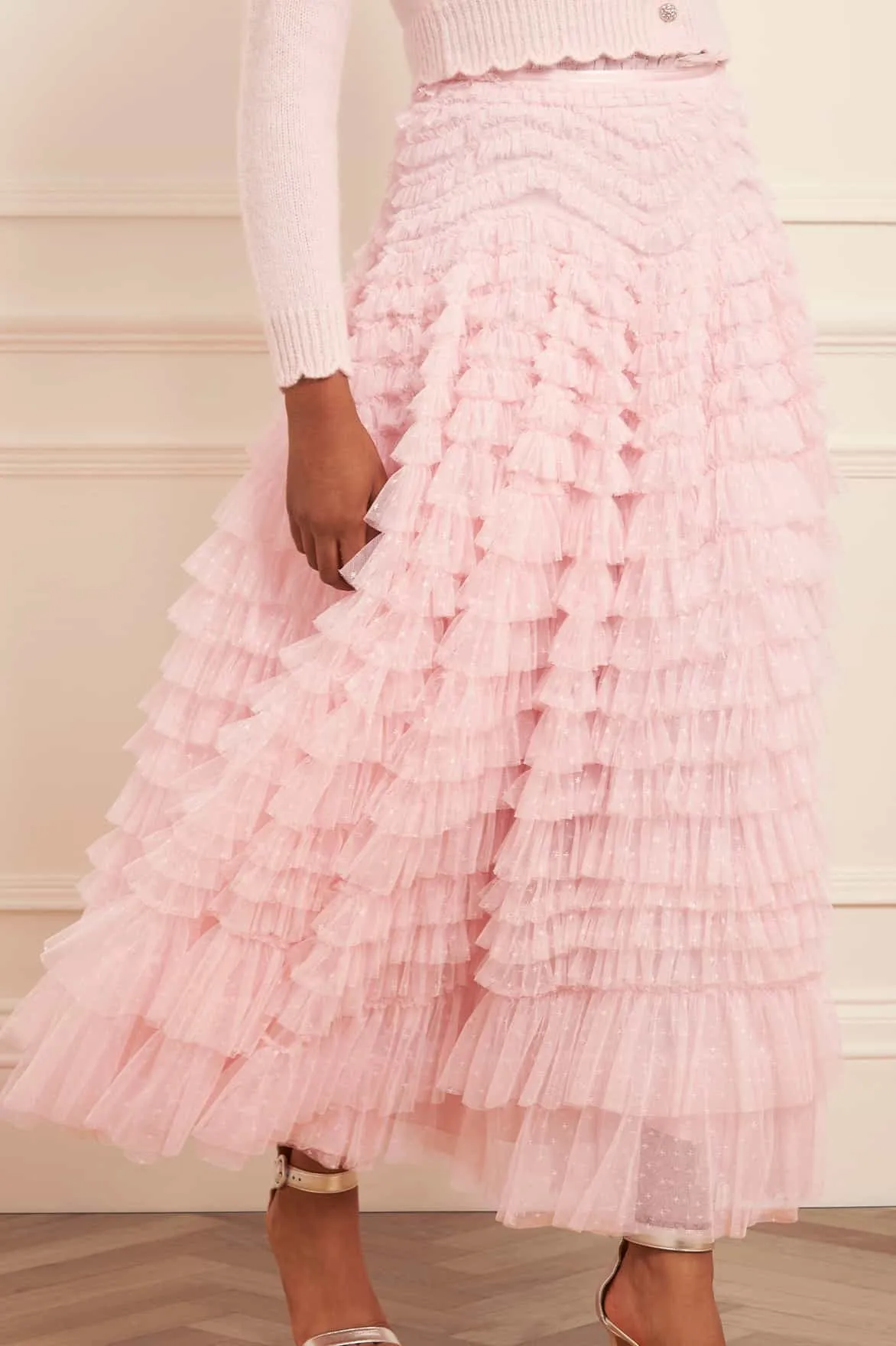 Hattie Ruffle Ankle Skirt