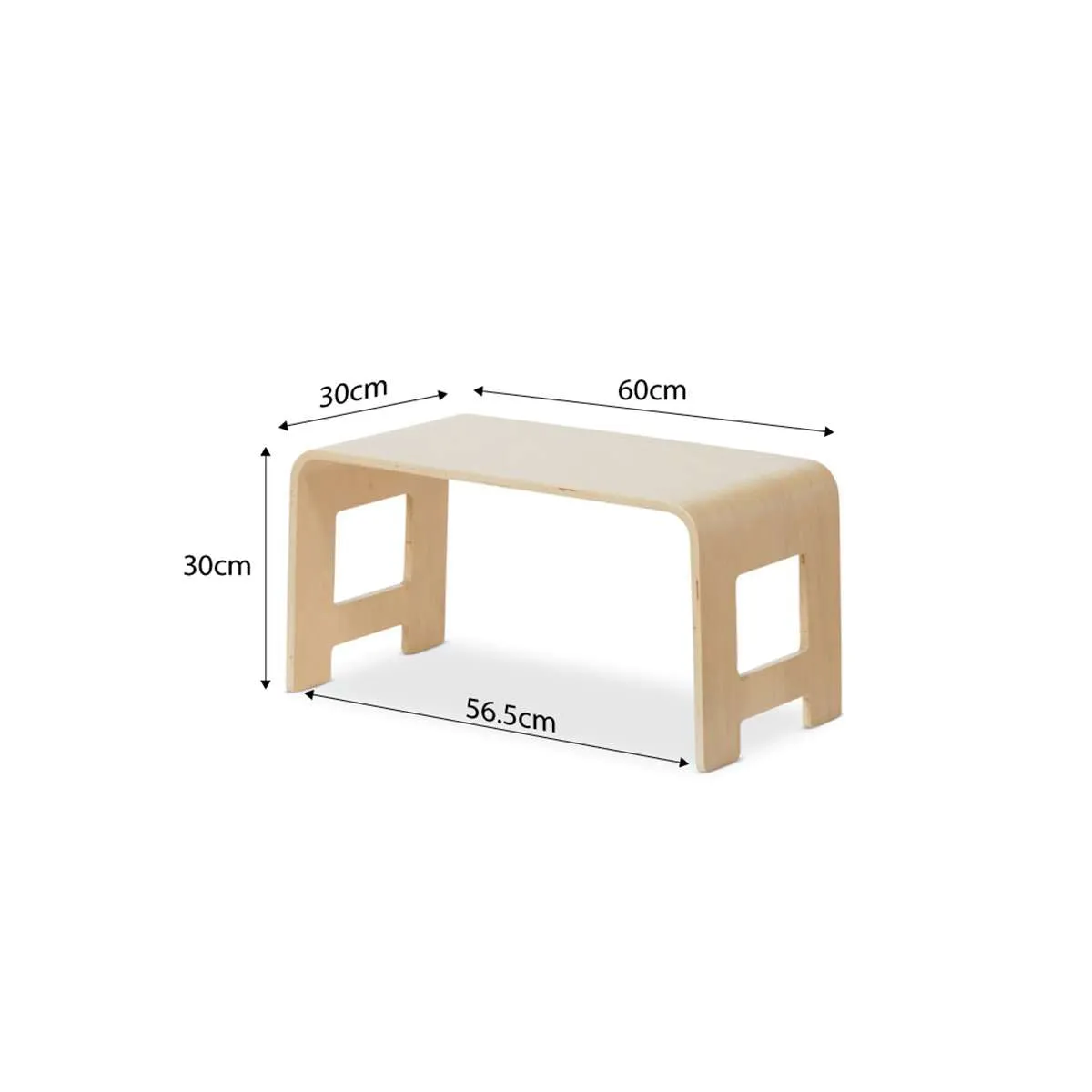 Henry Kids Floor Desk - Natural