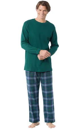 Heritage Plaid Thermal-Top Men's Pajamas - Couples