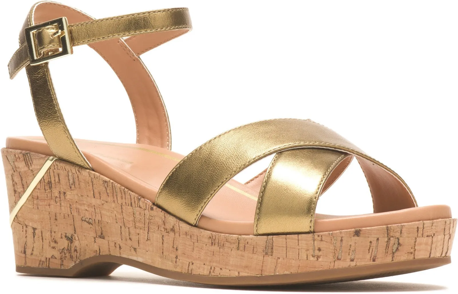 Hush Puppies Maya Qtr Strap Wedge Sandal