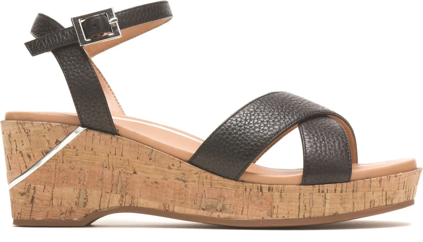 Hush Puppies Maya Qtr Strap Wedge Sandal