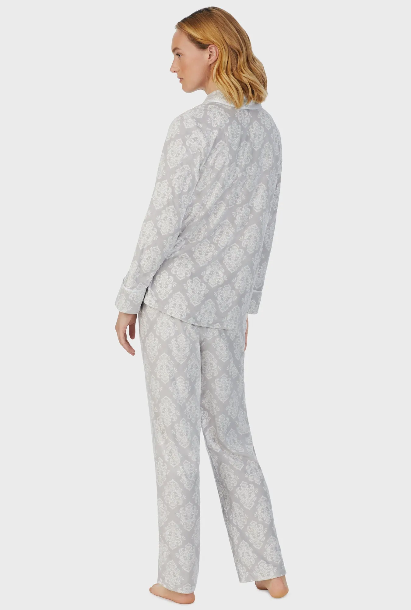 Icy Damask Fleece Pajama Set