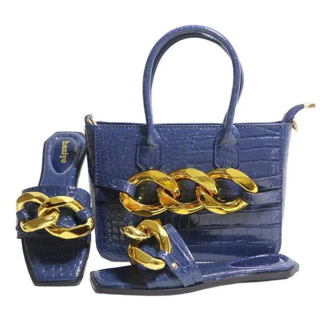 Italian Designer Shoes Bags Matching Set Party Wedding Fashion Shoes