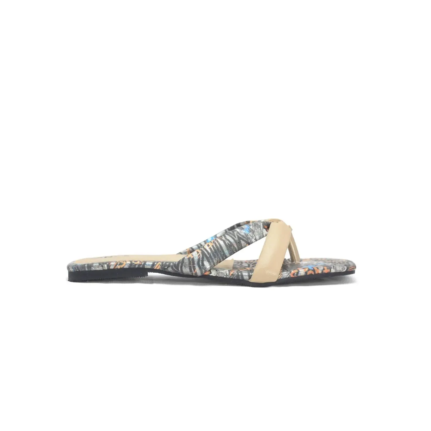 Knotted Strap Flat Sandals - Stylish Minimalist Flats with Square Toe