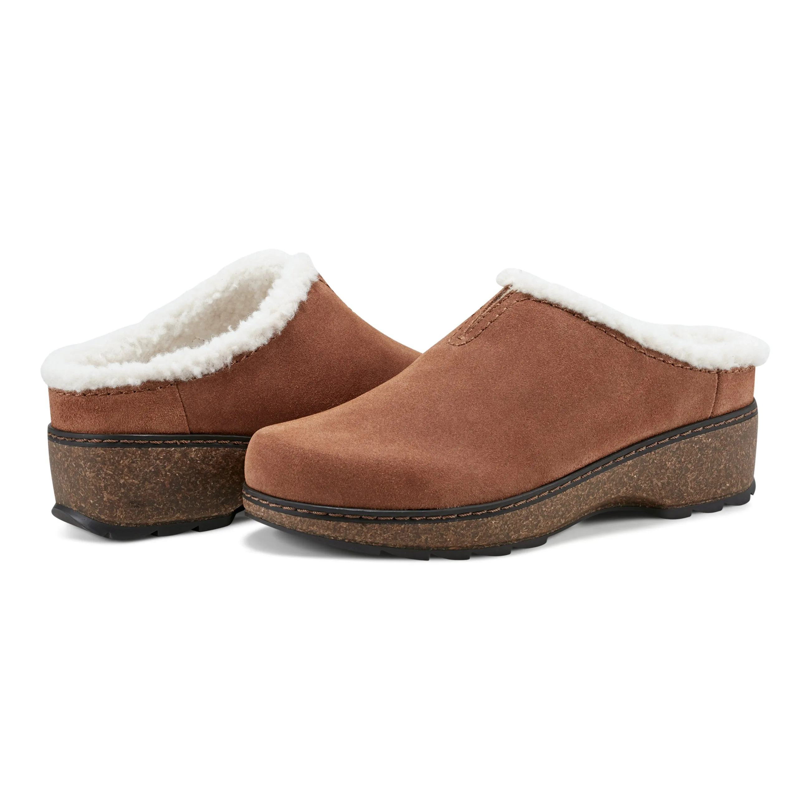 Kolia Round Toe Slip-on Casual Heeled Mules