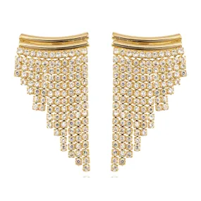 Layla CZ Tassel Earrings