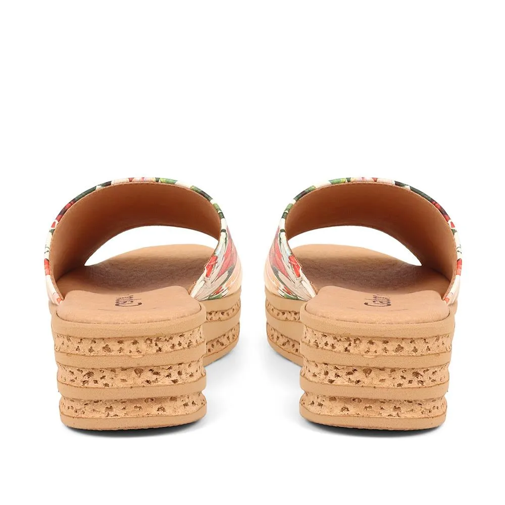 Leather Slip On Sandals - GAB37508 / 323 539