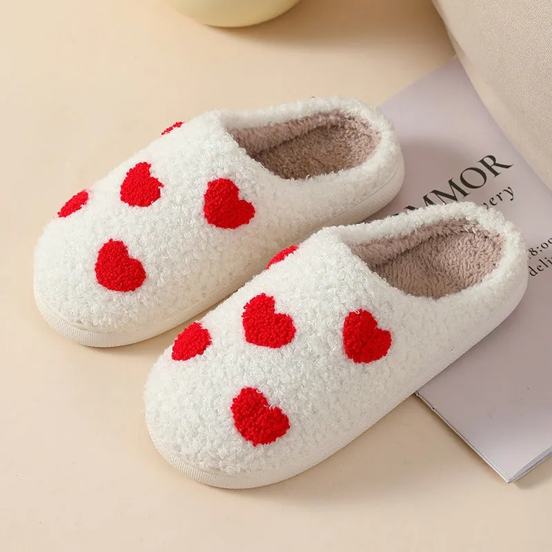 Mao Mao Home Slippers Cartoon Love Style Indoor and Outdoor Warm Slippers Cotton Slippers