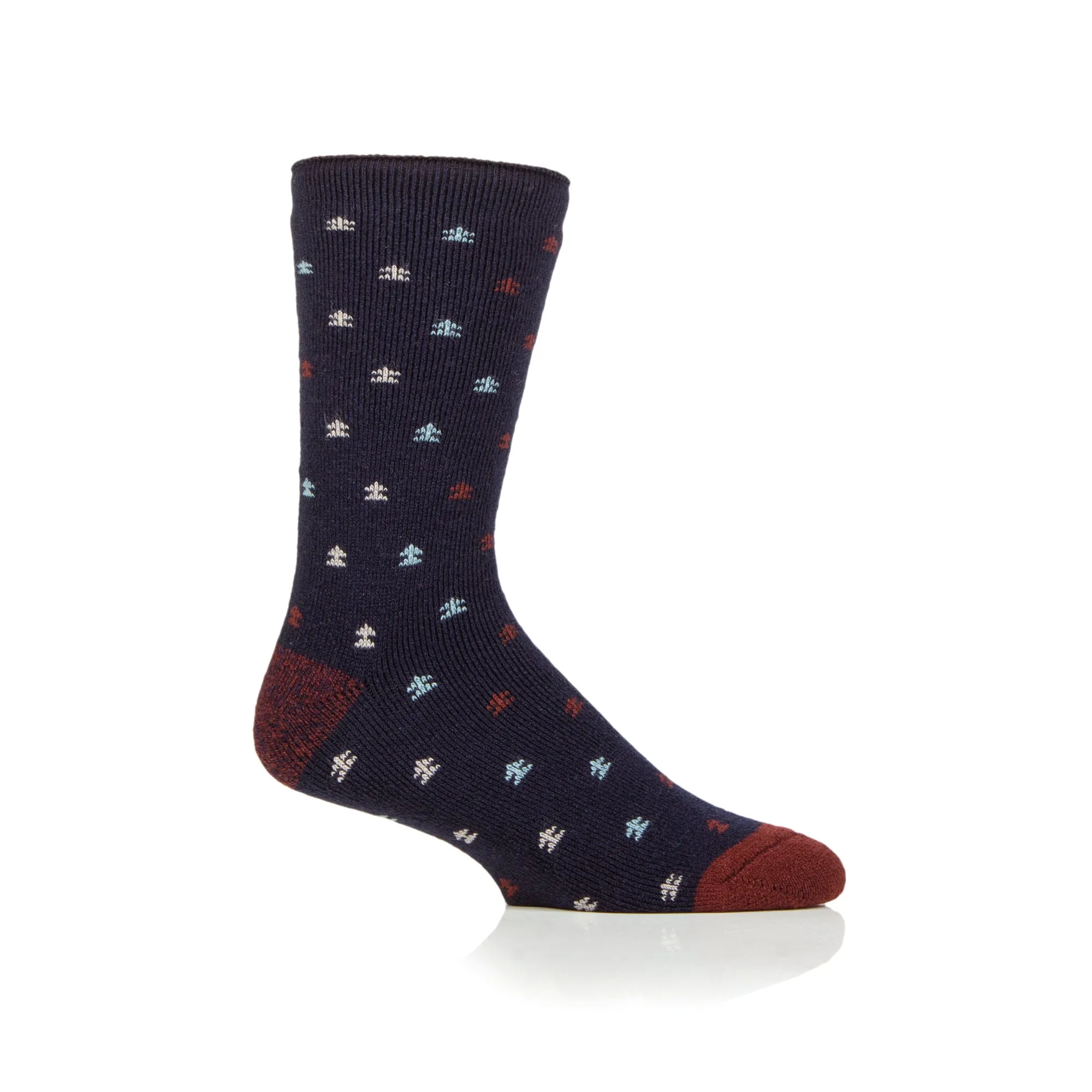 Mens Lite Marsoll Socks - Navy & Merlot