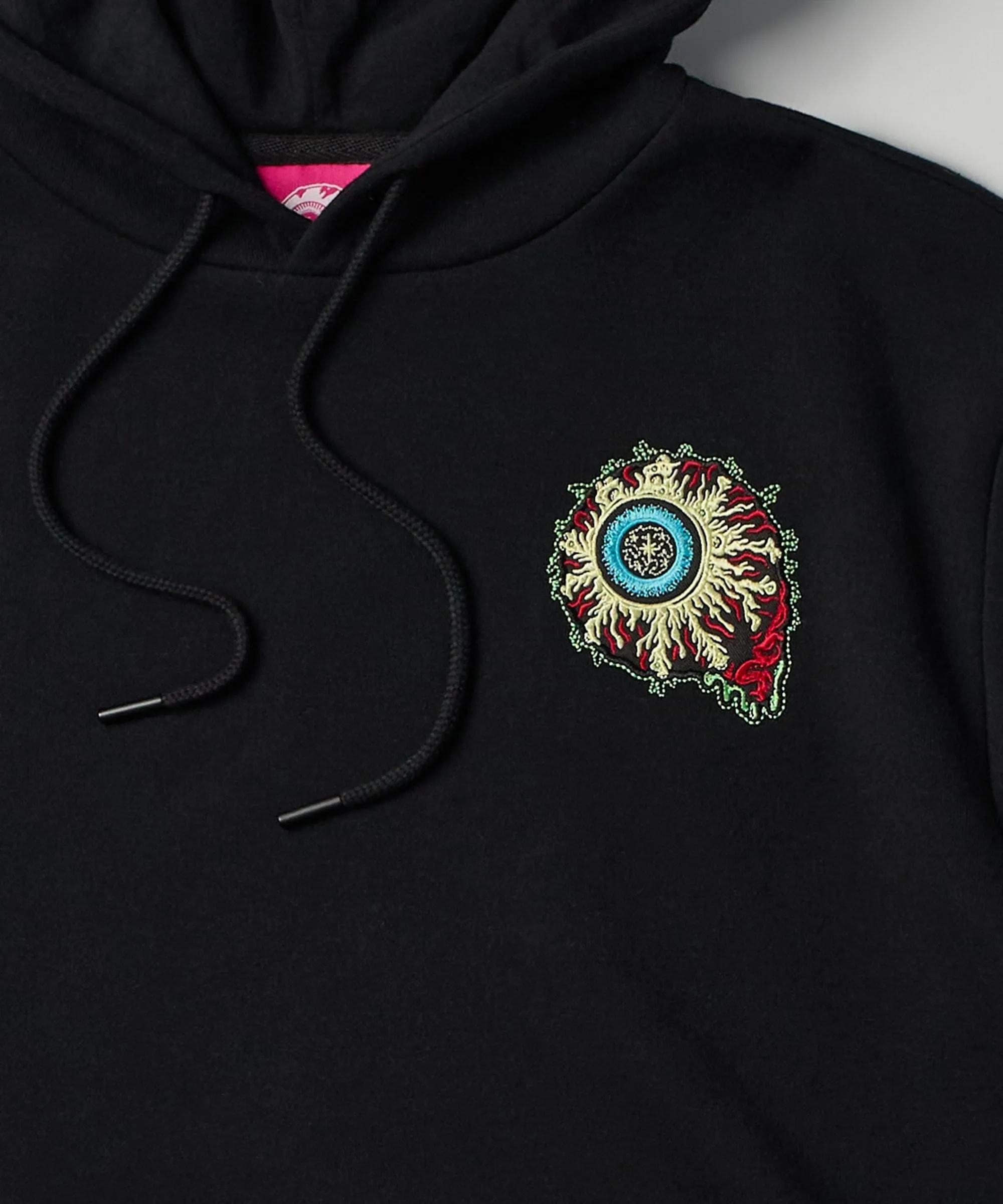 Mishka Rock Embroidered Hoodie - Black