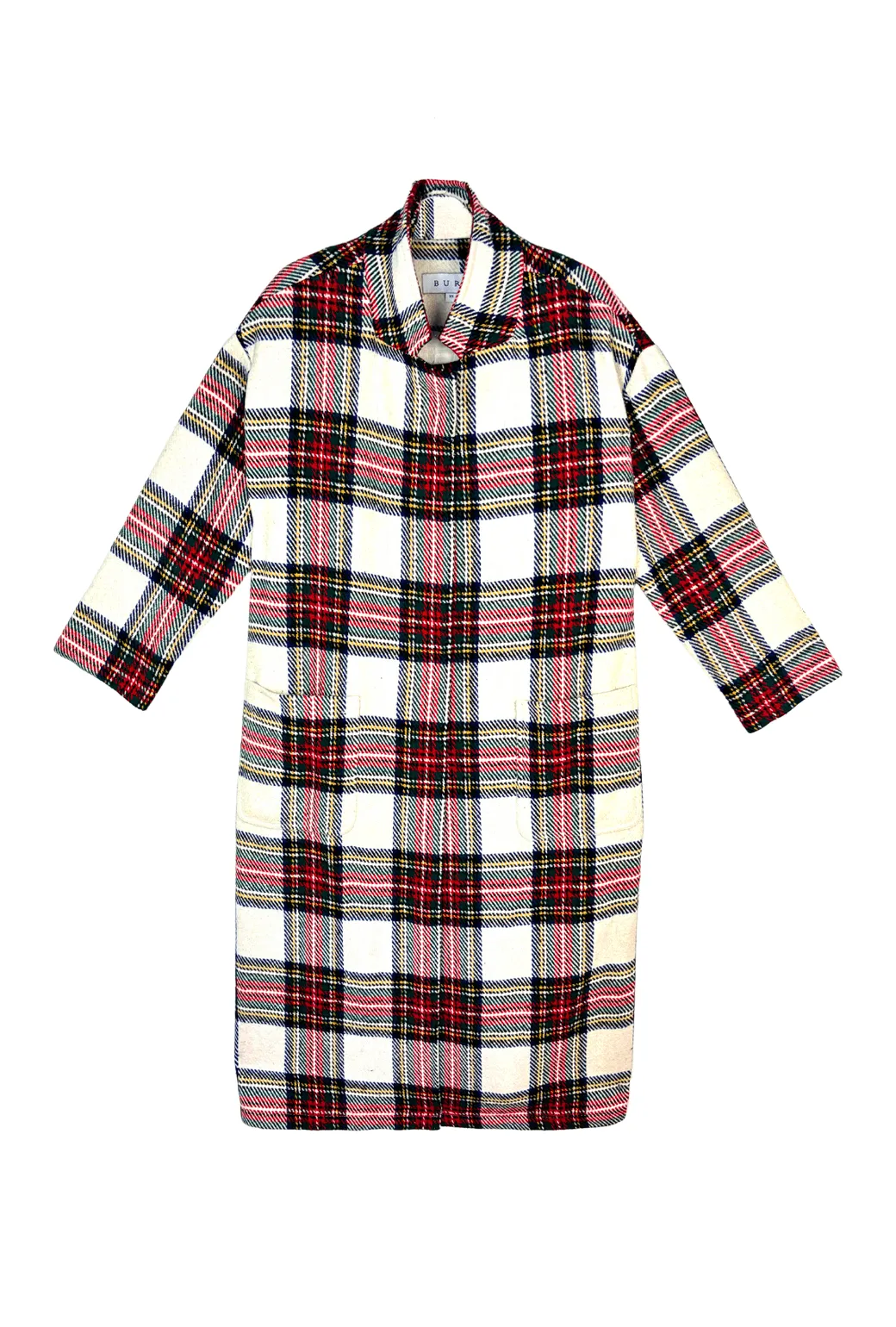 Open Car Coat - Dress Stewart Plaid