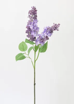 Purple Artificial Lilac Flower Stem - 34.5"