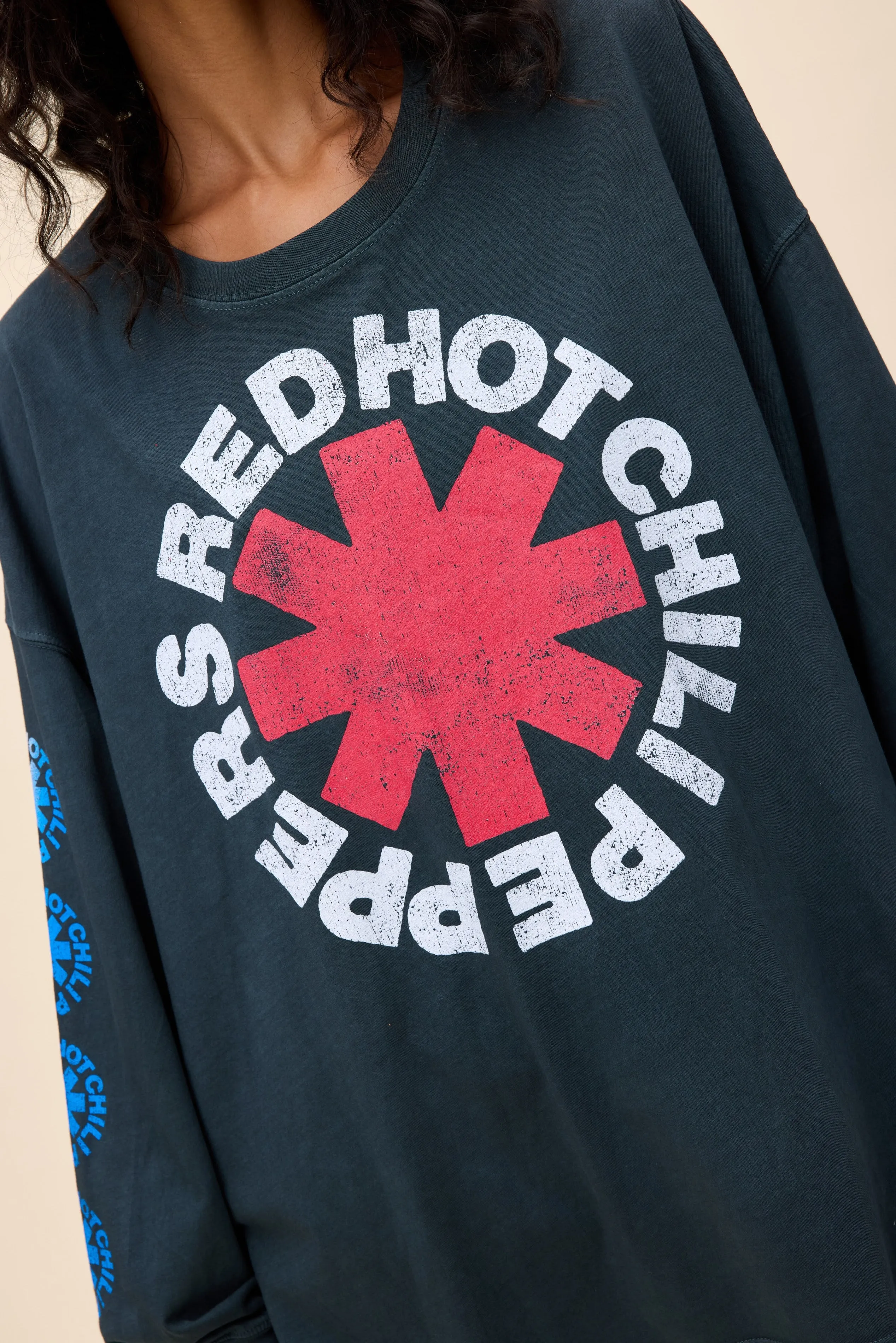 Red Hot Chili Peppers Asterisk Collage OS LS