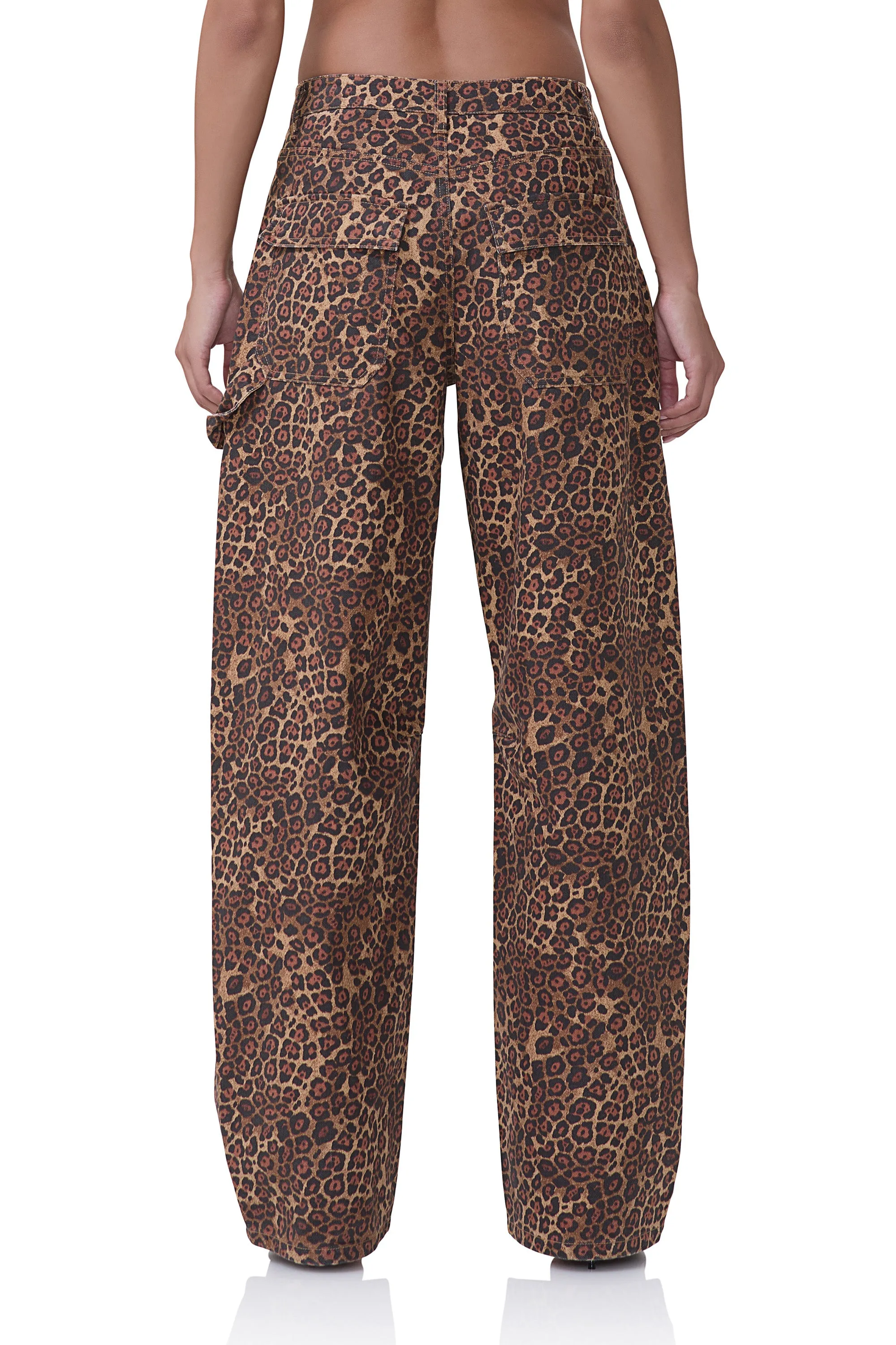 Rhett Barrel Jean - Rock Leopard