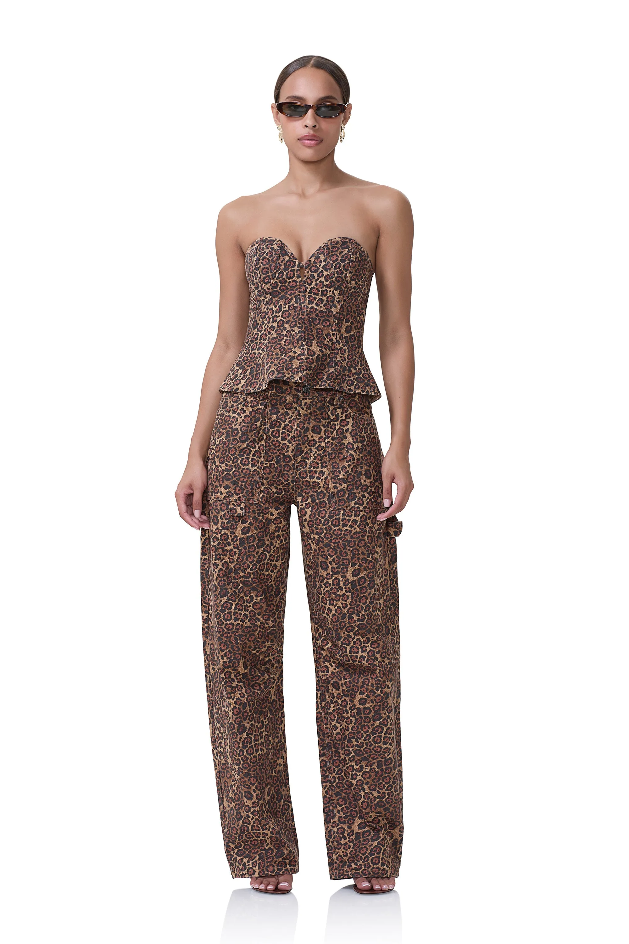 Rhett Barrel Jean - Rock Leopard