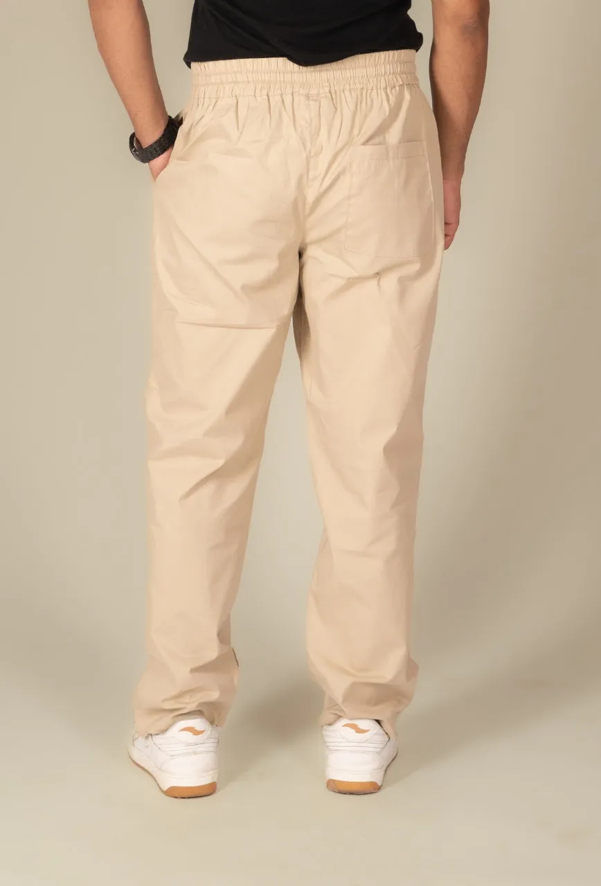 Sand Beige Baggy Pant