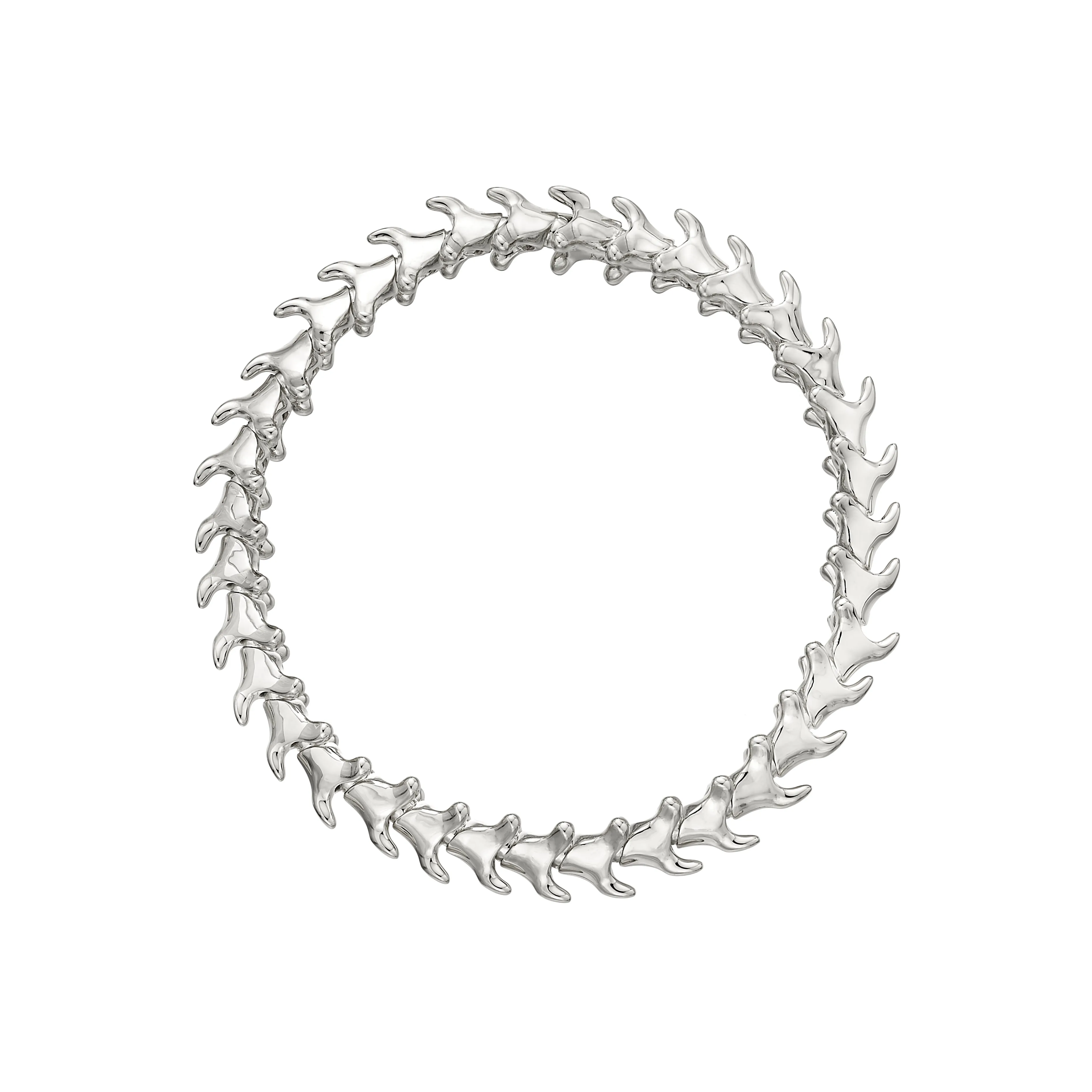 Serpent's Trace Slim Bracelet - Silver