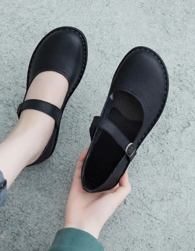 Soft Insole Outsole Handmade Retro Flat Shoes