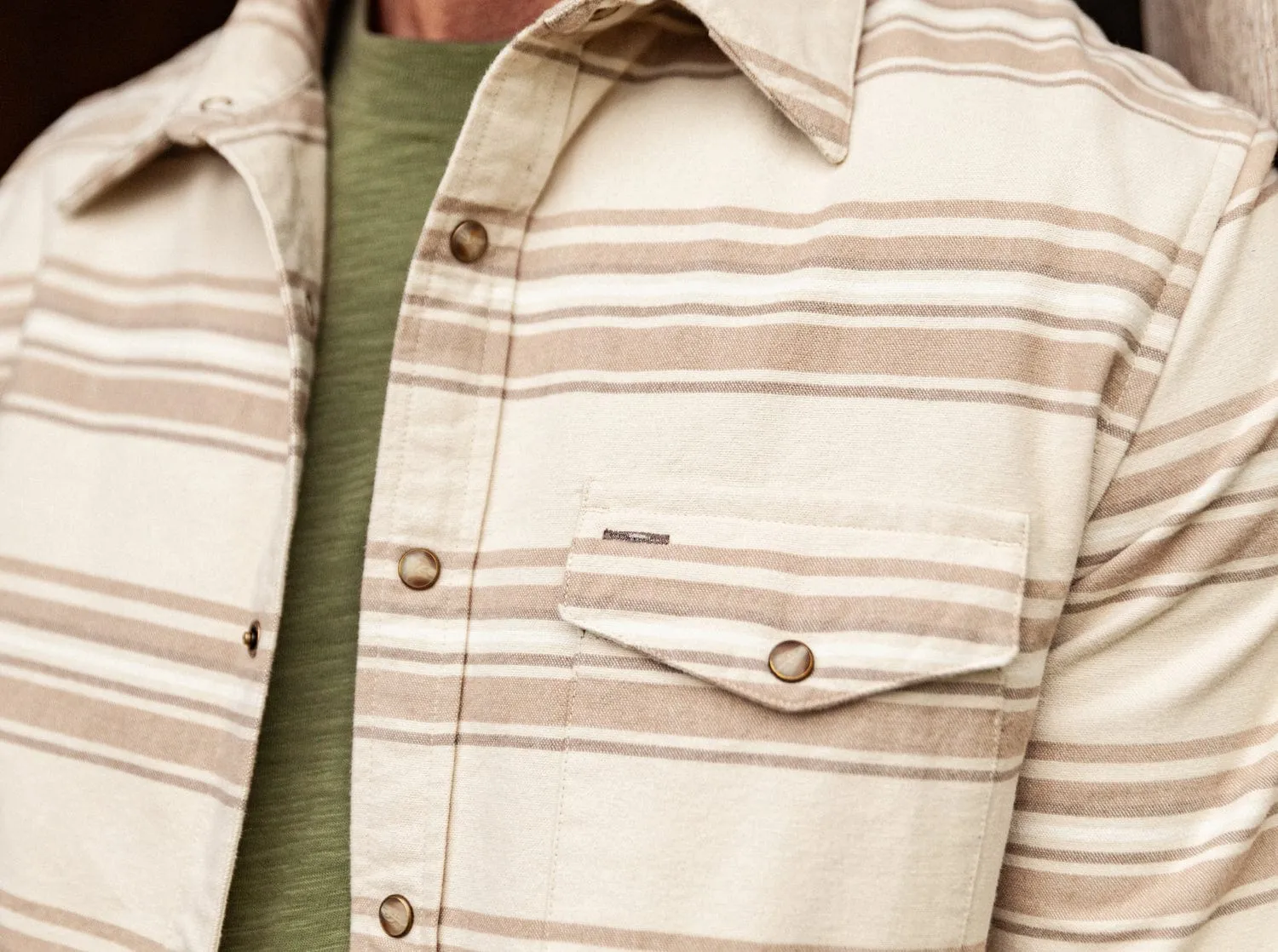 The J.R. Shirt - Blanket Stripe - Natural