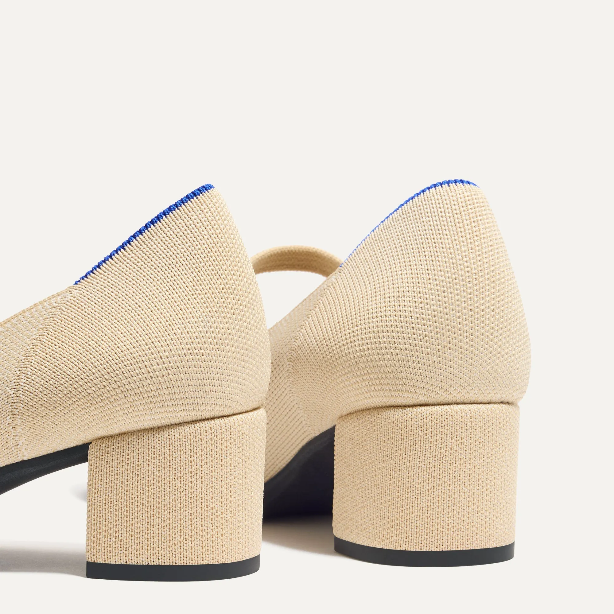 The Mary Jane Heel - Cream Captoe