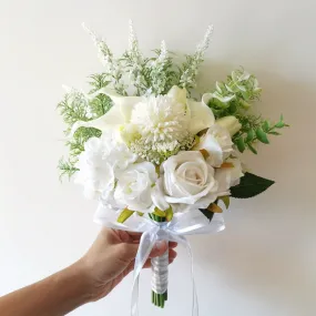 Timeless Bridal Bouquet with Calla Lilies and Roses