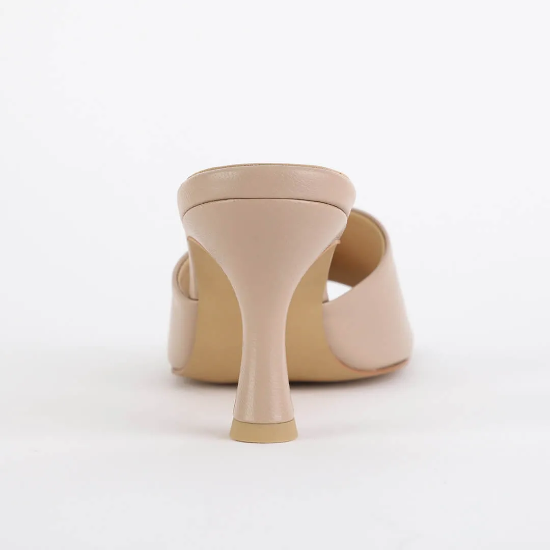 *UK size 2- ESTOI - beige, 7cm heels