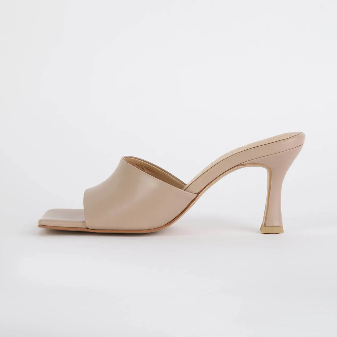 *UK size 2- ESTOI - beige, 7cm heels