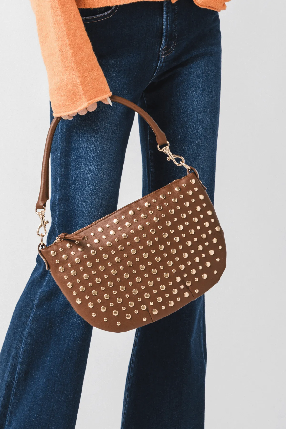 Urban Expressions Jordan Studded Shoulder Bag