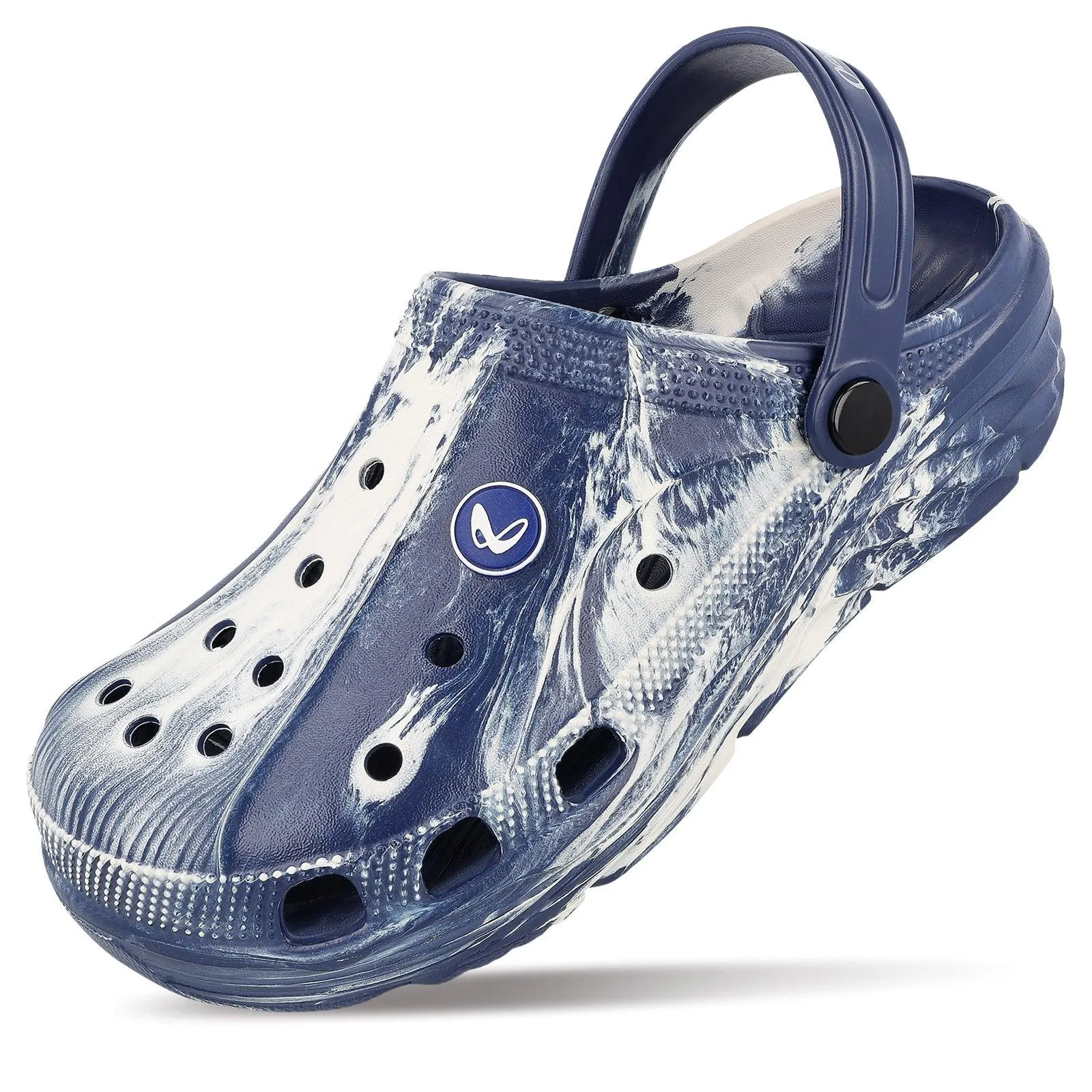 Walkaroo Mens Clogs  - WC8739 Blue White