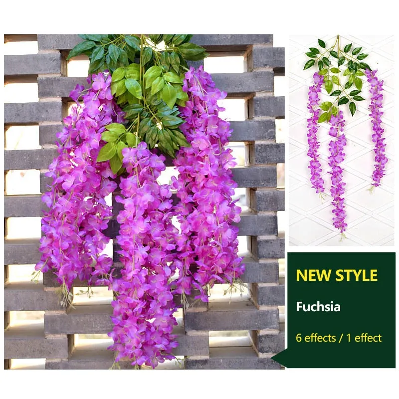 Wisteria Artificial Flowers Vine