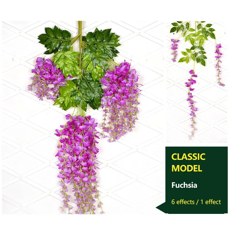 Wisteria Artificial Flowers Vine