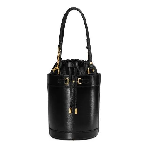 (WMNS) GUCCI Leather Horsebit 1955 Chain Single-Shoulder Bag Small Black 637115-1DBYG-1000